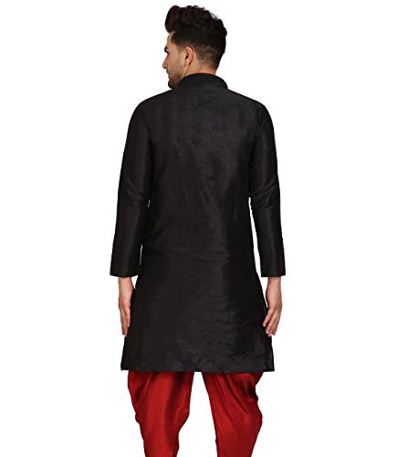 Image of Men's Ethnic Silk Loop Button Kurta