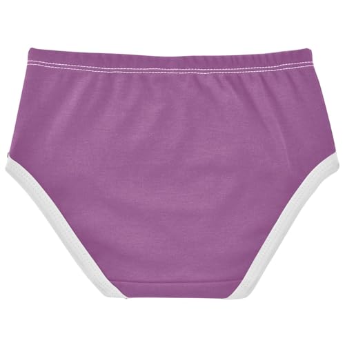 Joisal Plum Purple Little Girl Panties Girls Underwear Toddlers Cotton Print Underpants Briefs 2t2