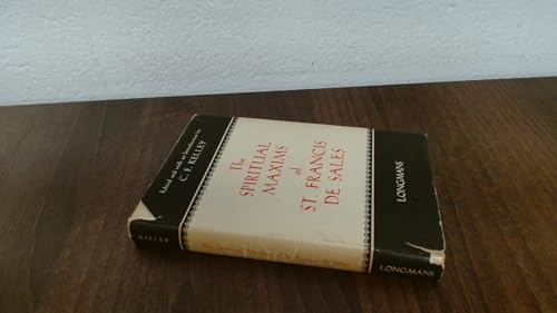 The Spiritual Maxims of St. Francis de Sales B0029KI0IS Book Cover