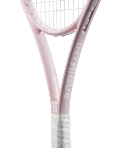 Image of Wilson Intrigue SE 105 Adult Tennis Racket - Grip Size 3-4 3 /8 inch, Strung with Synthetic Gut Natural at Mid Range Tension