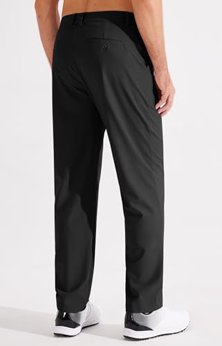 Libin Men's Golf Pants Classic Fit Flat Front Work Dress Pants 29" 31" 33" Stretch Casual Pants Lightweight with Pockets2