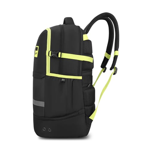 Image of Skybags Basecamp 17 Inch Compatible Laptop Backpack 40L | 3 Compartments with Quick-Access Front Pocket & Rain Cover | Tablet Sleeve & Side Bottle Pocket | Office & Travel Backpack for Men & Women