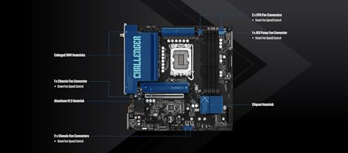 Image of ASRock B860M Challenger WiFi mATX Motherboard, Intel Core Ultra (Series 2), DDR5 8666+ (OC), PCIe 5.0, 2.5G LAN, WiFi 7, Dr.MOS