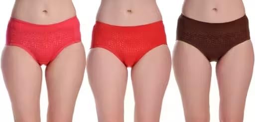 Soft Hosiery Fabric Women Non Padded Panty Pack of 3 Comfortable Daily Support Fit for Everyday Use Multi 1 XL-image-38