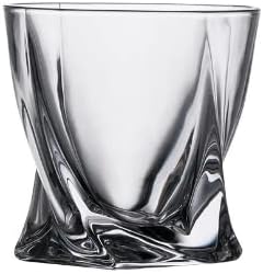 Juego de 4 vasos de whisky con caja de lujo, vasos de cristal de 10 onzas, regalo para hombres que beben whisky whisky bourbon cóctel licor vodka