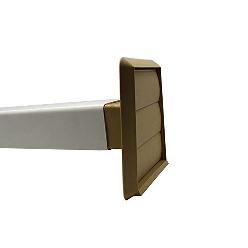Kair Beige Gravity Grille with Rectangular 110x54mm Rear Spigot - Image 4