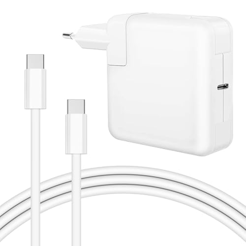 MacBook Ladekabel, 96W USB C Ladegerät für Mac Book Pro 16/14/13\'\', Mac Book Air 13/15\'\' (2019~2025), M1 M2 M3 M4 Mac Laptop Series, iPad Pro 12.9/11 Zoll und alle USB-C Geräte (inkl. 2m Ladekabel)