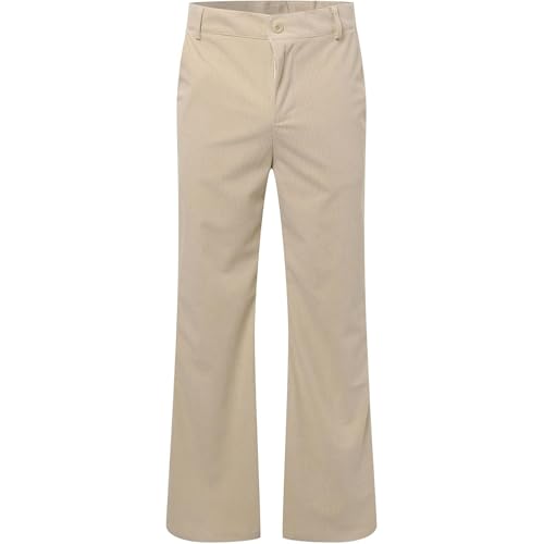Corduroy Pants Men Straight Leg Pleated Dress Pants Loose Vintage 60S 70S Bell Bottom Pants Retro Disco Pants Trousers2