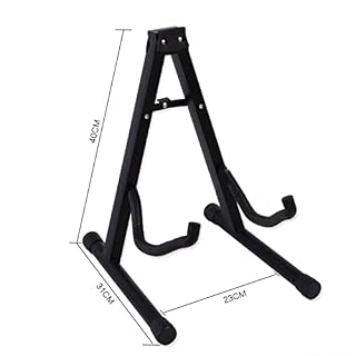 Toyvian Support Au Sol Présentoir De Guitare Rack De Basse En Métal Support De Cadre Support De Guitare Pliant Support De Guitare A-frame Supports Métalliques Un Portemanteau Plier Trépied - Les Beatles, Paul McCartney, John Lennon, RIngo Starr, George Harrison Toyvian Support Au Sol Présentoir De Guitare Rack De Basse En Métal Support De Cadre Support De Guitare Pliant Support De Guitare A-frame Supports Métalliques Un Portemanteau Plier Trépied – Image 3