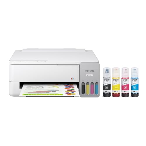 Image of Epson EcoTank ET-1910 Wireless Color Supertank Printer with up to 3 Years of Ink, Refillable Tanks, Perfect for Home, 11 PPM, 100-Sheet Paper Tray - White