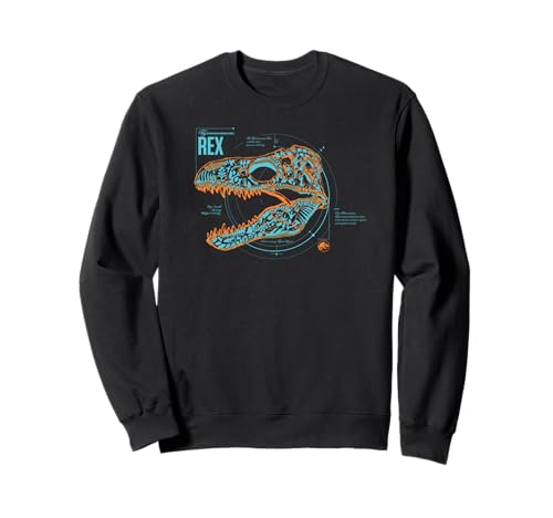 Sweat T-Rex Skull Jurassic World pull imprimé dinosaure coton et polyester