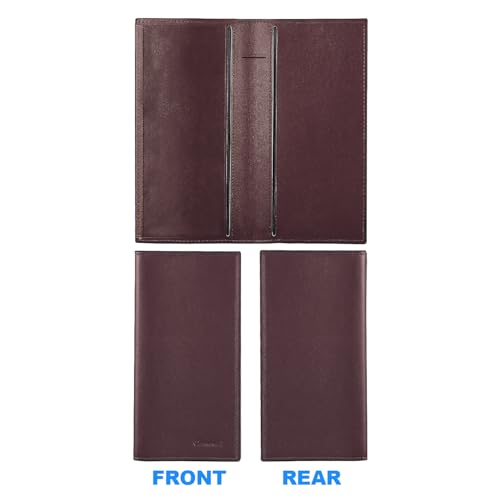 Image of CASMONAL Checkbook Cover for Women & Men, PU Leather Wallet RFID Blocking