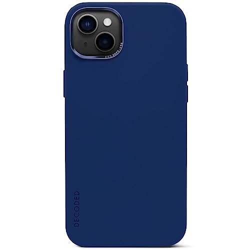 DECODED Coque en Silicone - pour iPhone 14 Plus - Testé par Apple - Anti-Bactérien - Étui de Protection pour Téléphone Portable - Bleu
