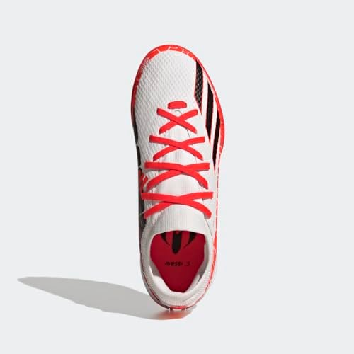 adidas X Speedportal Messi.3 Turf Soccer Shoe, FTWR White/Core Black/Solar Red, 11.5 US Unisex Little Kid | Image 2