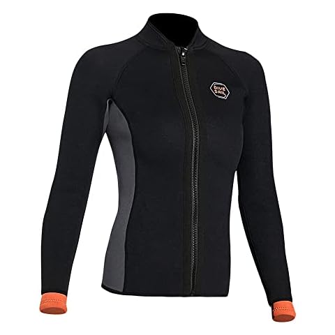 Skyone 3MM Neoprene Long Sleeve Wetsuit Top Jacket Cover