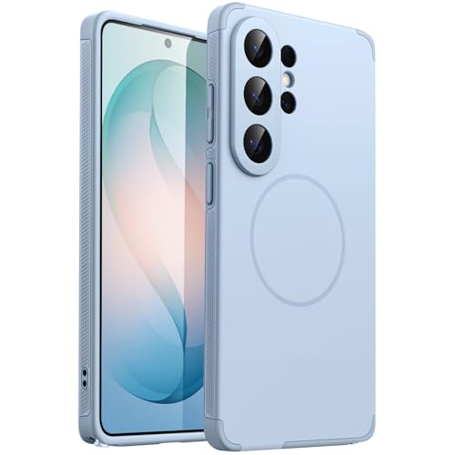 Image of JETech Magnetic Cover Case for Samsung Galaxy S26 Ultra, Compatible with MagSafe, Dual-Layer Heavy Duty Shockproof Phone Cover, Camera Lens Full Protection, Hard PC Back (Omphalodes)