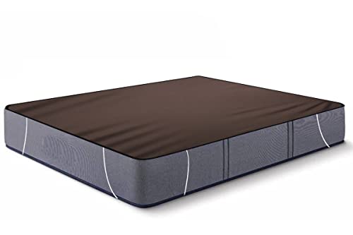 Image of The Furnishing Tree Mattress Protector /Waterproof Bedsheet Size WxL 36x78 inches Set of Two for Double Bed Polyester Brown
