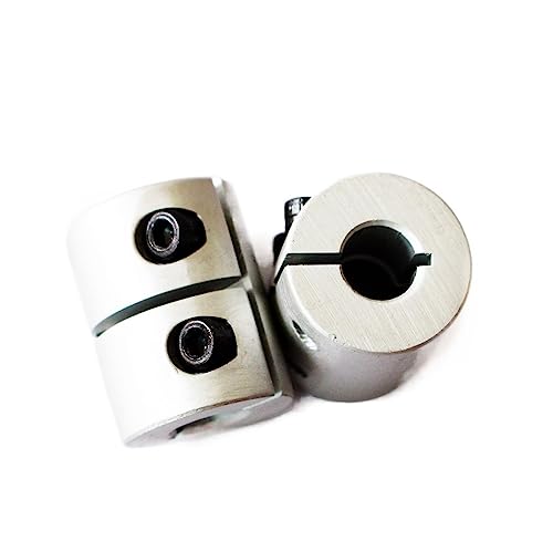 Rigid coupling,Stainless steel rigid coupling 10PCS D20L25 Rigid Shaft Coupler Stepper Servo Motor Coupling 3D Printer Parts(6.35mm to 8mm)