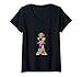 Donna Scacchi re Jigsaw Puzzle autismo Maglietta con Collo a V