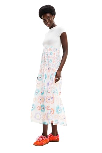 Desigual Women's Geometric Combination Midi Dress