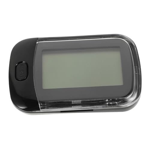 TOBBOMEY Silent Pedometer with Clip Accurate Step Counter for Walking Running and Hiking Versatile Fitness Tracker for Men and Women for Outdoor Activities Black