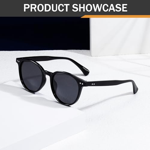 Polarized Retro Round Sunglasses Men Women Tinted Mirror Lens Round Sunshade 90s Style Glasses3