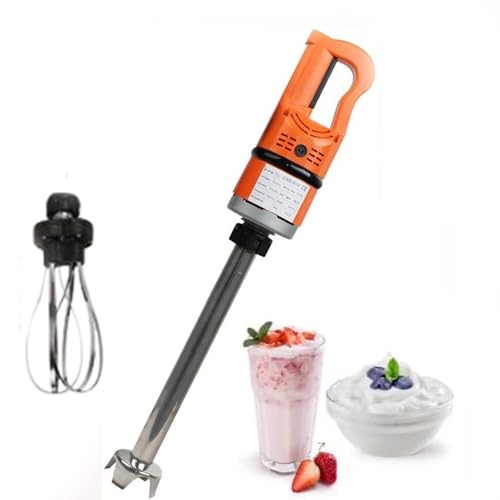 Batidora de inmersión de alta resistencia, batidora de mano eléctrica comercial de 1000 W con eje largo de 377/450/530 mm y velocidad variable, batidora de mano multiusos, for cocina(280mm)