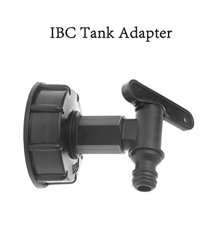 Karin - Conector de grifo de PVC para cubeta IBC 1000 L, conexión rápida, conector de manguera de 15 mm