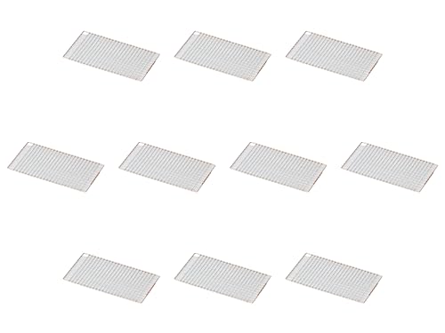 Set of 10 Long Square Hida Stove Wire Mesh [11.0 x 5.8 inches (28 x 14.7 cm) | Stainless Steel Setomonohonpo