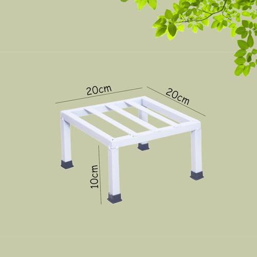 Image of Premium Strong Flower Pot / Gamla Square Stand For indoor and Outdoor Plants | Square Shape Thick and Strong Leg For Garden, Balcony, White - Set of 8
