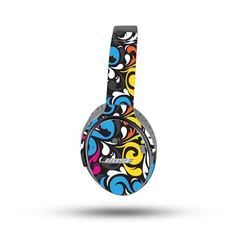 Image of MightySkins Skin Compatible with Bose QuietComfort 35 II Headphones - Swirly | Protective, Durable, and Unique Vinyl Decal wrap Cover | Easy to Apply, Remove, and Change Styles