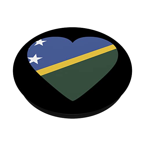 National Flag of Solomon souvenir gift for men women PopSockets Swappable PopGrip, Black - Image 2