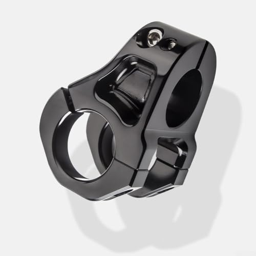Tallo corto de aluminio CNC de 35 mm, diseñado para ciclismo de montaña y carretera con características de absorción de impactos (negro)
