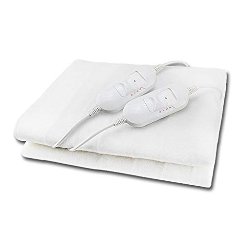 Guaranteed4Less Heated Electric Blanket - King Size Luxury Soft Underblanket with 3 Heat Settings, Dual Controller, LED & Overheat Protection - Machine Washable Bedding: King Size