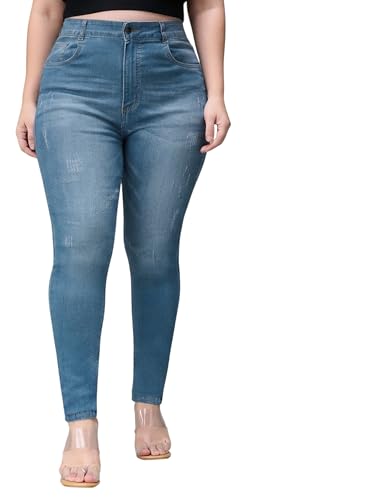 Image of Miss Chase A+ Women's Bootcut High Rise Regular Length Stretchable Denim Jeans