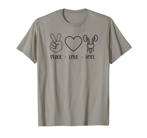 Peace Love Vote Support Womens Reproductive Rights Equality T-Shirt