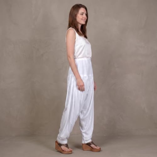 Image of FASHION GALLERY Women's Rayon Relaxed Fit Patiala Salwar with Full Length Drawstring Closure Type and Flexible Waist | Patiala Pant for Woman Free Size Fit Upto XXL