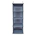 BrilliantJo Kleiderschrank Organizer, 4 Fächer hängeaufbewahrung Kleiderschrank mit Eisengestell Hängeregal Organizer Aufbewahrungssystem Set wasserdicht und leicht, Blau-grau(30 X 30 X 80 cm)