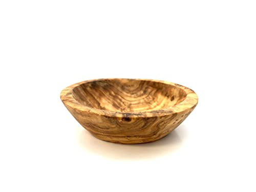 D.O.M. Ciotola rotonda Ø 8 cm in legno d'ulivo come ciotola per snack e altri