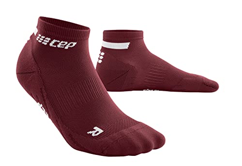 The Run Low Cut Socks 4.0, Dark Red, Men, V3