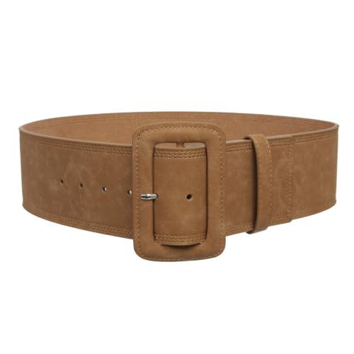Ceinture rectangulaire en cuir pour femme idéale pour ceinturer un blazer de bureau