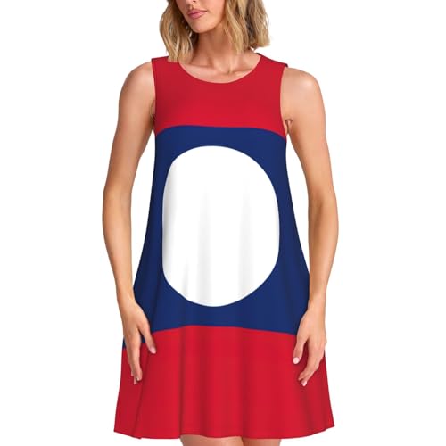 Robe d'été sans manches pour le bureau et les vacances décontractées