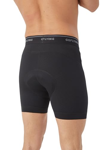 GGFLYING Fahrradhose Herren Gepolstert Radlerhose Radhose Kurz Radunterhose Fahrrad Unterhosen Fahrradunterhose Atmungsaktiv