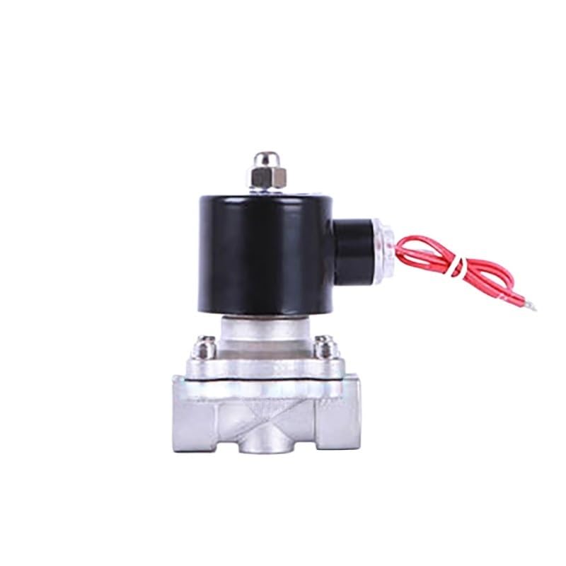 Electroválvula Válvula solenoide de acero inoxidable Serie 2W DC AC Válvula solenoide normalmente cerrada Interruptor de control de tubería Válvulas de agua for agua Aceite Aire(G_220VAC)