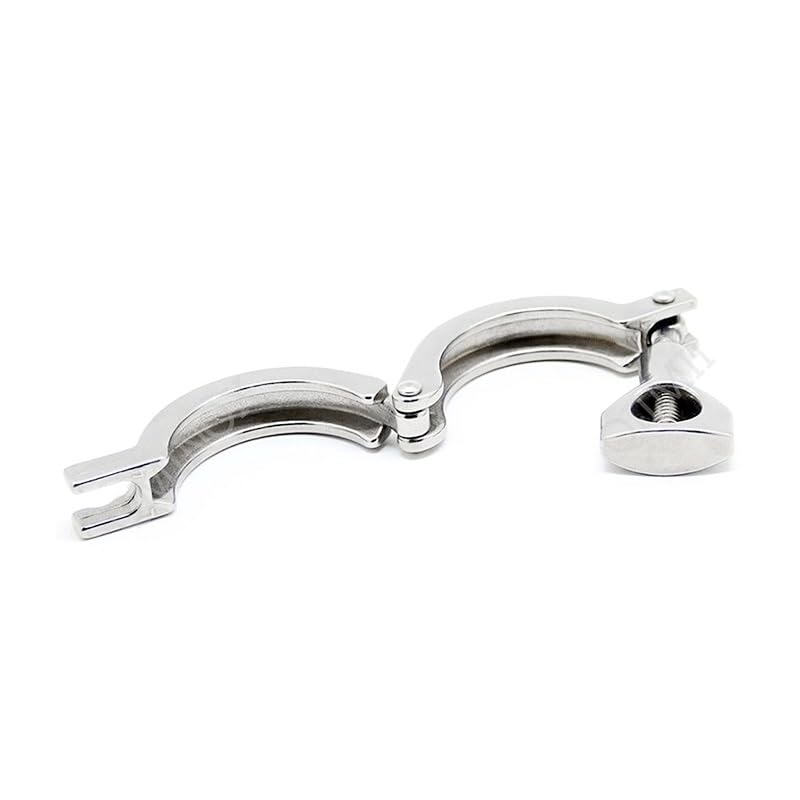 304 SUS Tri Clamp Sanitarny pojedynczy zacisk z uszczelką silikonową(155mm)