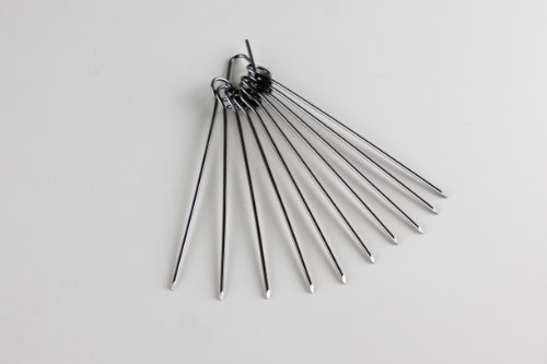 Set of skewers, rust-proof stainless steel, made in Germany, Stainless Steel, 20 Stück Packung