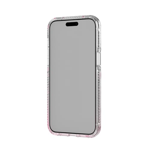 Image of Tech21 FlexQuartz Phone case for iPhone 15 Pro Max - Compatible with MagSafe - 15x Military Standard Protection - Cherry Blossom Design