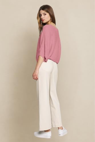Image of Nachu Women Fashion Ribbed Batwing Sleeves Bagy Balloon Style Fit Top |Casual Regular Size fit | Winter and Party fit