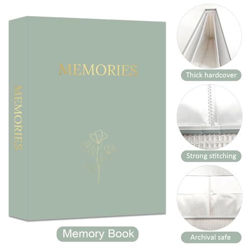 Álbum de Tarjetas para Celebración de la Vida, Álbum Memorial para Funerales, Libro de Firmas para Celebración de la Vida, Aniversario, Graduación, Jubilación y Despedida de Soltera — Verde Salvia, 50 Tarjetas A6 miniatura 4
