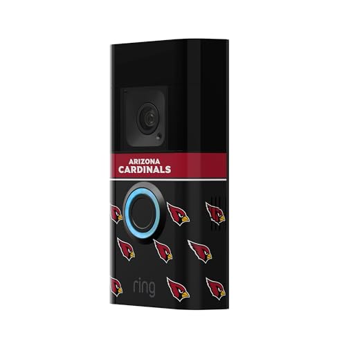 Image of All-New Limited Edition, Official NFL Faceplate for Ring Doorbells - Video Doorbell 3, Video Doorbell 3 Plus, Video Doorbell 4, Battery Doorbell Plus, and Battery Doorbell Pro | Arizona Cardinals